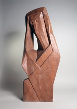 Marg Moll, Trauernde, Holz, H 81 cm, 1963